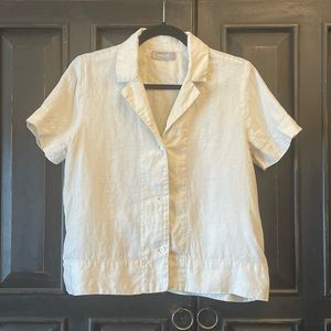 Everlane Linen Short Sleeve Button Down Shirt